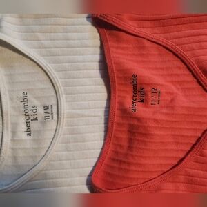2 abercrombie kids shirts size 11/12